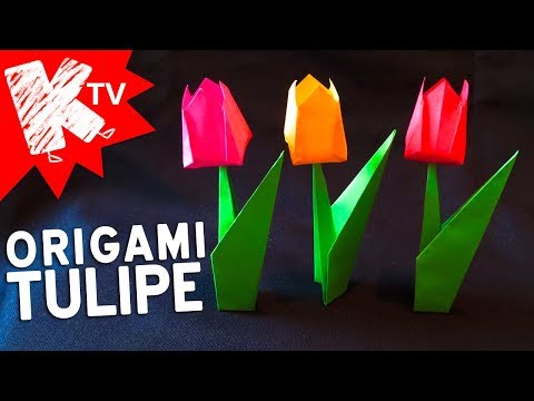 Vidéo: Comment Faire Une Tulipe En Papier