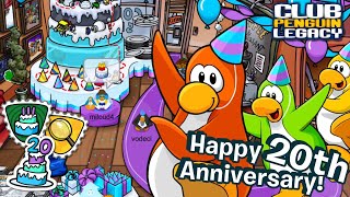 20Th Anniversary Party Full Guide - Trivia Bot, Pin Hunt Stamps Club Penguin Legacy