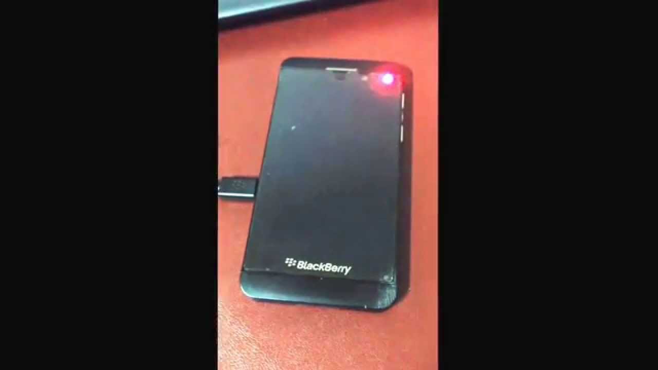Blackberry Z10 death - red light bucle - YouTube