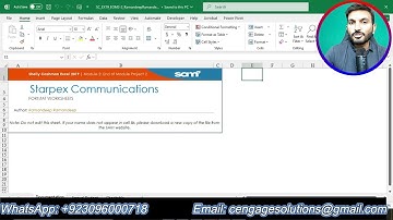 Shelly Cashman Excel 2019 Module 2 End of Module Project 2 | Starpex Communications SAM Project