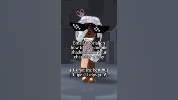 HOW TO GET GLOSSY SHADERS FOR MOBILE WITH CAPCUT!