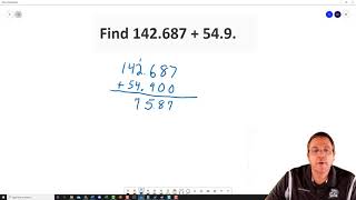 3-2 Compute with Multi Digit Decimals (Part 1)