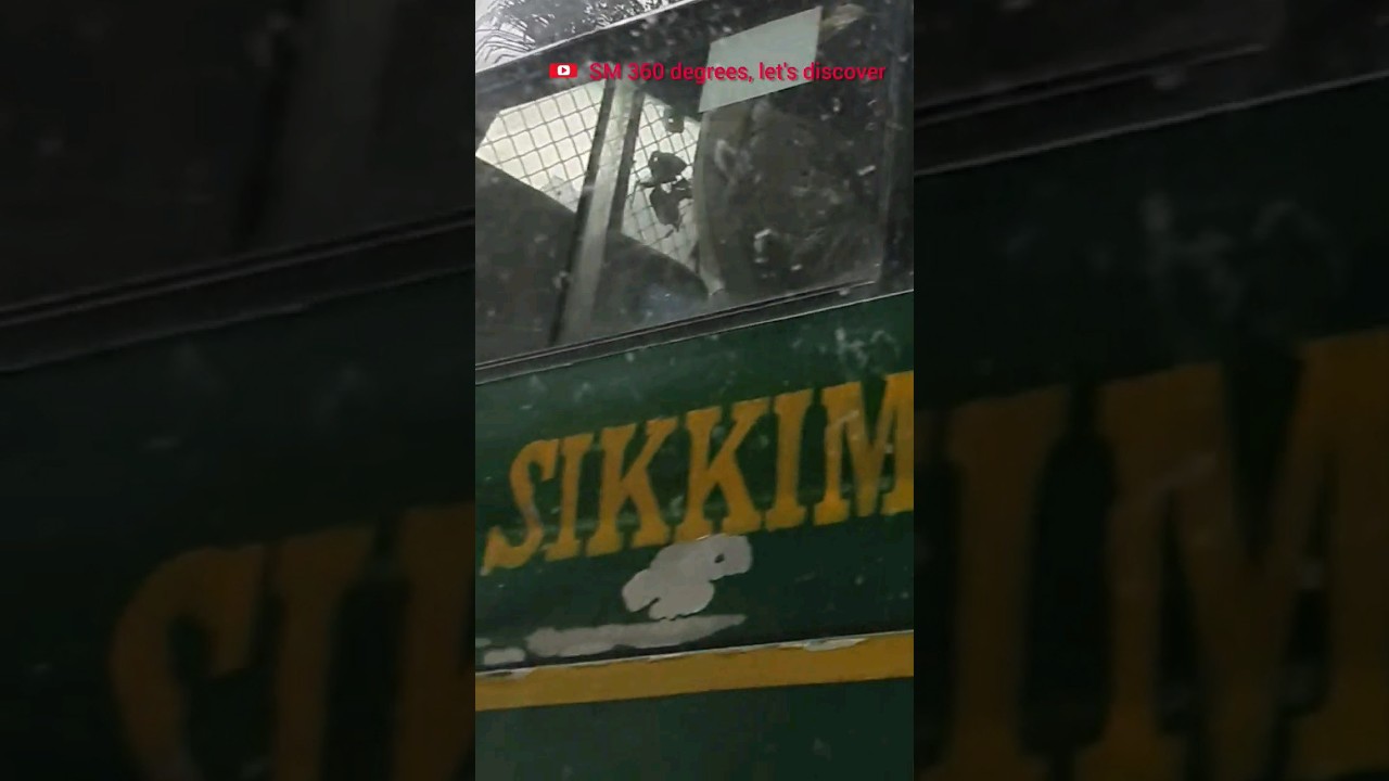 An Used and Worn-out Gangtok's "SIKKIM NATIONALISED TRANSPORT" Government Bus, Gangtok, India.