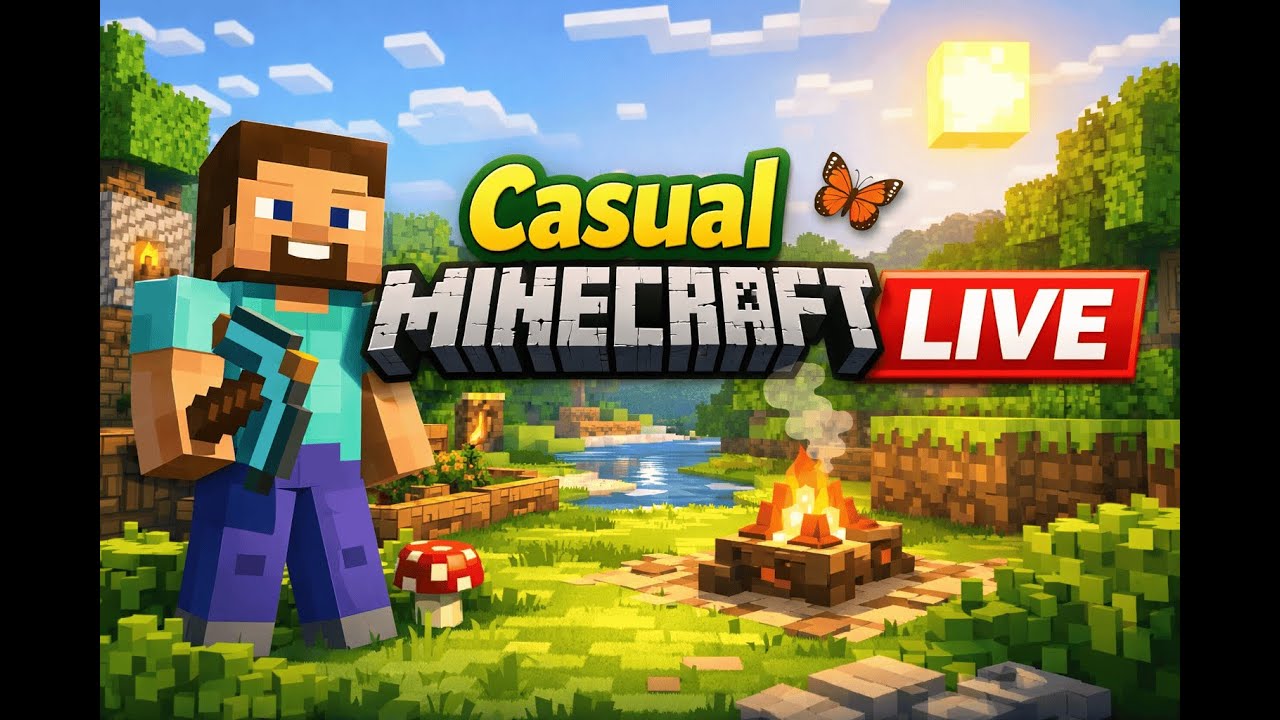 Casual Minecraft LIVE | Building, Exploring & Chilling 🌿