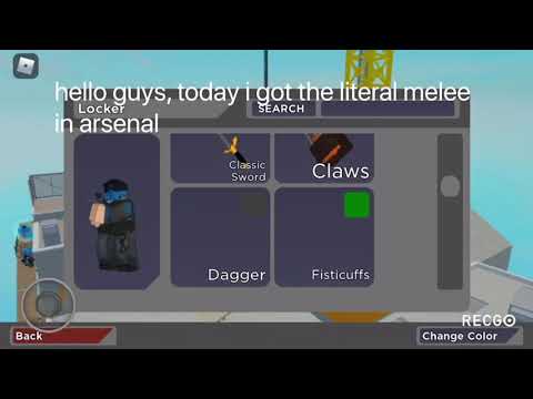 I Got The Literal Melee In Arsenal Youtube - roblox arsenal melee