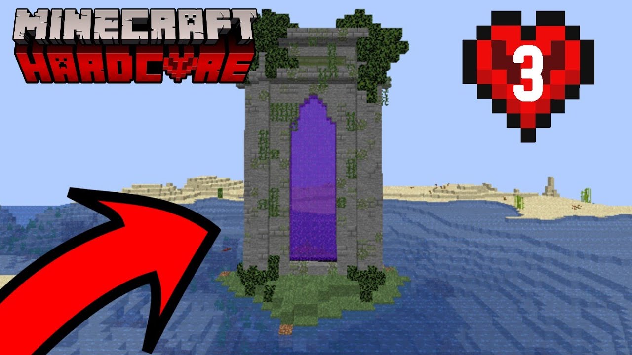 I Transformed The Nether Portal In Minecraft Hardcore - YouTube