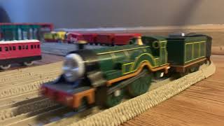 Tomy Emily & Rc Molly Running On My New Bat Trackmaster Layout