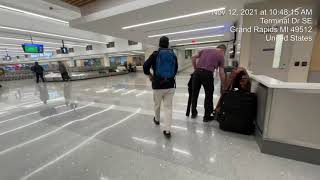 Rental Car to Gate A4 at Grand Rapids Gerald R. Ford International Airport:  (Nov 12, 2021) Gerald R Ford International Airport Rental Cars