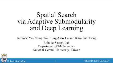 Spatial Search via Adaptive Submodularity and Deep Learning