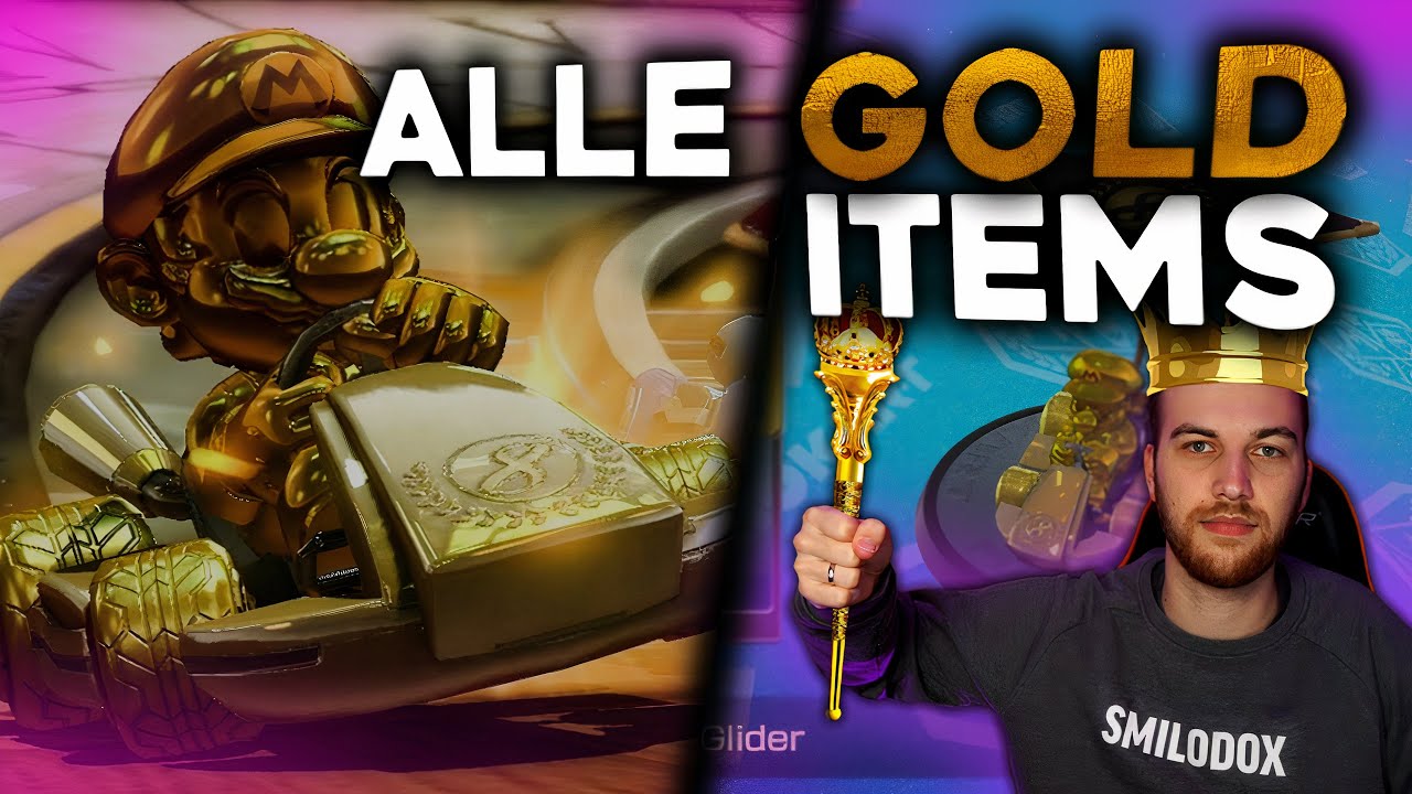 ALLE GOLD ITEMS in Mario Kart 8 Deluxe erhalten! Gold Mario Gold Kart Gold-Gleiter Goldreifen
