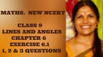 Class 9 Maths | Lines and Angles | Chapter 6 | Exercise 6.1 (Q1–Q3) | NEW NCERT  | Education