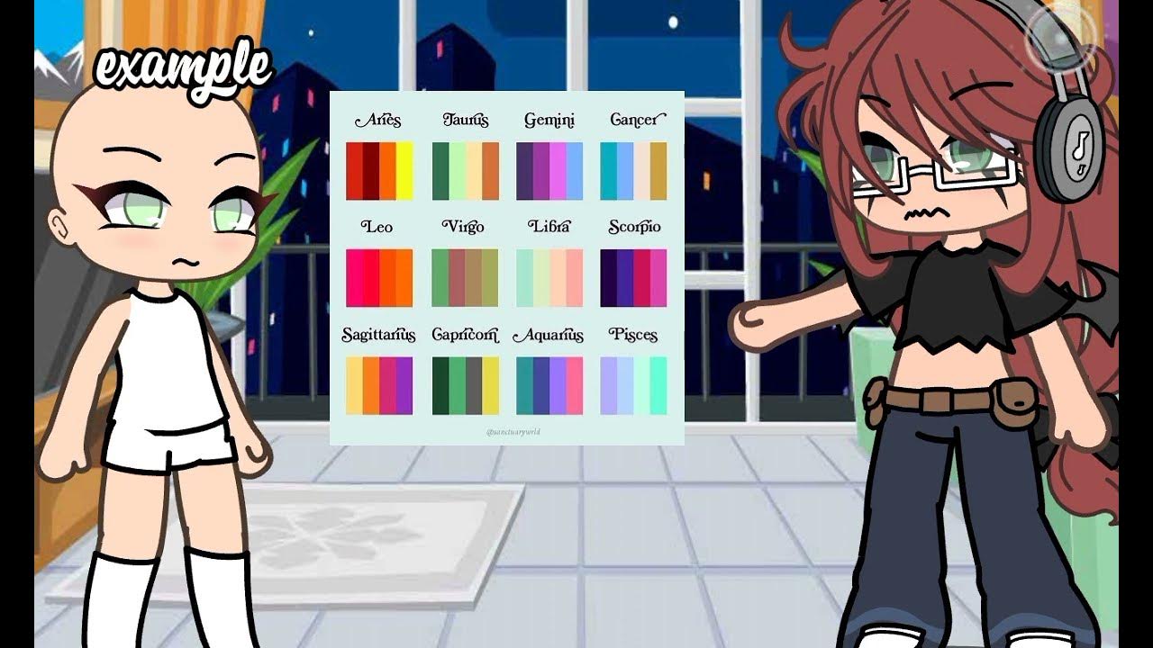 zodiac sign oc challenge Gacha life or Gacha Club YouTube