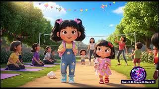 🌈 “Amil & Aaadhu’s Magical Pixar-style Park Day”