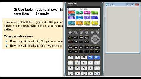 Casio fx-CG50 Compound Interest