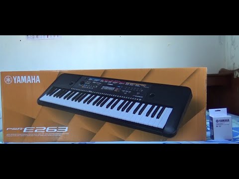 YAMAHA PSR-E263 Music Keyboard Unboxing.