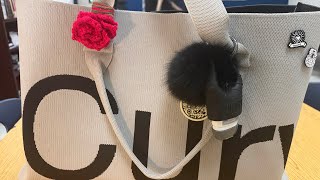 Curves Grey Tote by Sean Brown w/ Cloth & Paper Veleta Heriloom Folio