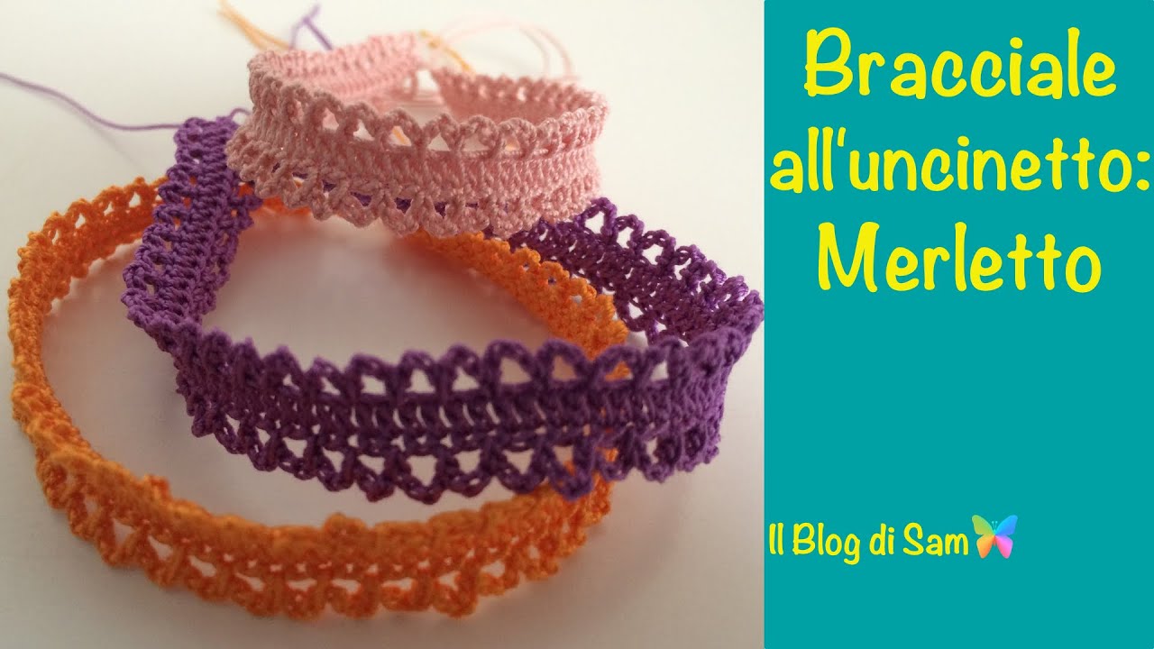Spiegazione del bracciale all'uncinetto Merletto