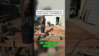 Building a Floating Deck for Under $800 🏡🔨 No Permits Needed!