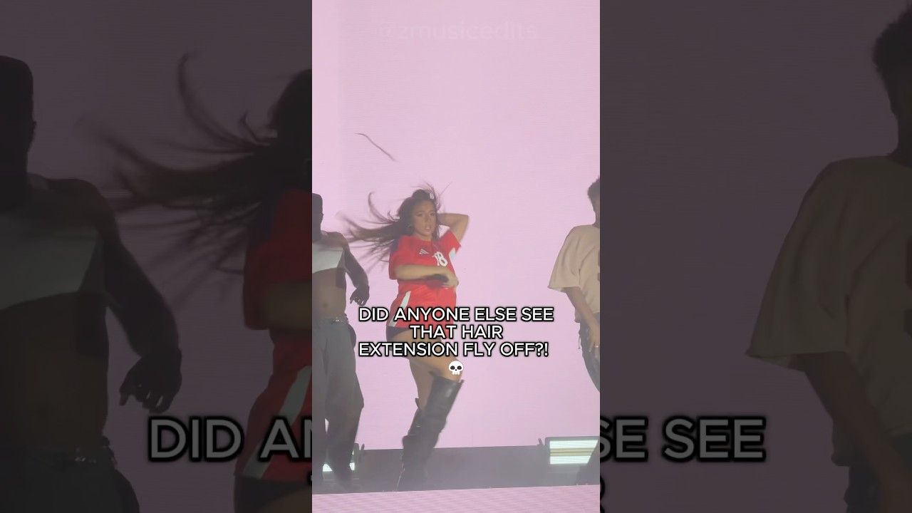 When Your Hair Extension Has Other Plans... 😂 (Tate McRae Edition)   