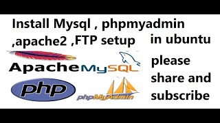 Install #LAMP #Apache #Mysql #php #phpmyadmin  #ftp on #ubuntu  in just 15 minutes