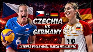 Czechia vs Germany Epic Volleyball Highlights | Women's VNL 2026