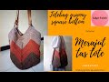 Tutorial merajut tas //tote bag granny square bottom