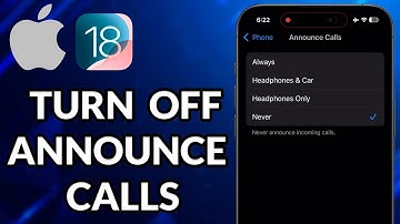 How To Turn Off Announce Calls On iPhone iOS 18