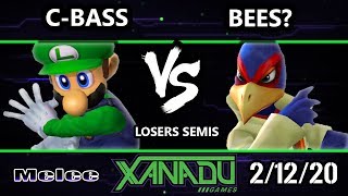 S@X 341 Losers Semis - Bees? (Falco) Vs. C-bass (Luigi) Smash Melee - SSBM screenshot 2