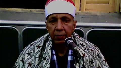 الشيخ مصطفى داود بدر رحمه الله من سورة الأنعام 5قبل وفاته بشهور 2010 تحياتي.لكم محمد أمين القصاص