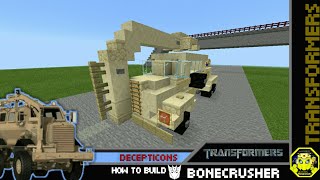 Minecraft - how to build Bonecrusher | Transformers สอนสร้าง โบนครัชเชอร์