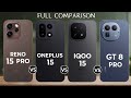 Oppo Reno 15 Pro Vs Oneplus 15 Vs Iqoo 15 Vs Realme Gt 8 Pro