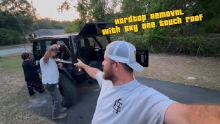 How to Remove a Jeep Wrangler Hardtop with Sky One-Touch Power Roof