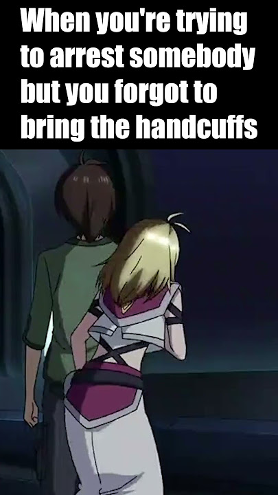 When you're arresting somebody but didn't bring the handcuffs (ENG DUB) #CrossAnge #Shorts #Anime