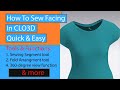 How to Sew Facing Quick and Easy in CLO3D
