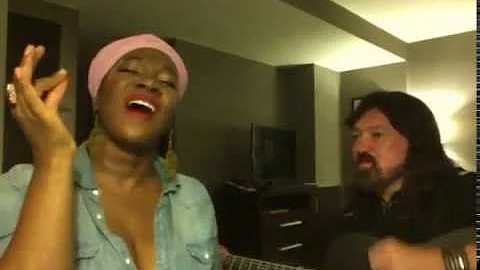 India.Arie sings "Loves In Need" with Blue Miller