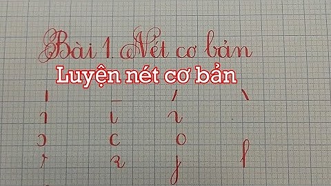 Luyện nét cơ bản - Bài 1. #LuyenchudepThanhAnchannel  #Luyenvietnetcoban #Tiềntieuhoc