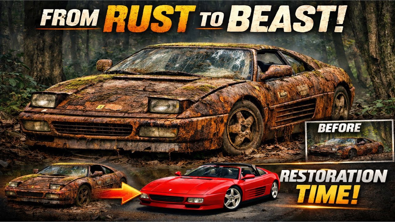 Unbelievable Restoration of Abandoned Ferrari 348 Full Restoration 🔥| Complete Restoration in ASMR