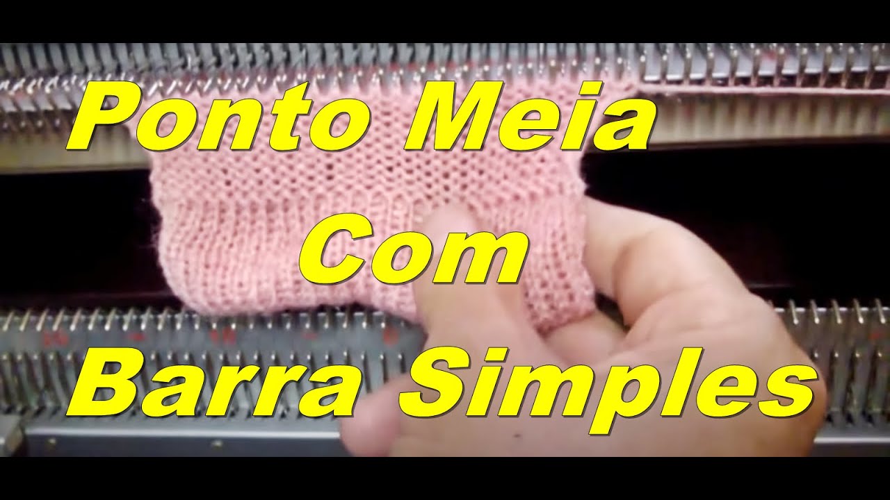 Tricô Básico com Barra Feito na Máquina de tricô sem Frontura