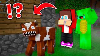 JJ and Mikey Found SCARY COW in Minecraft ?!