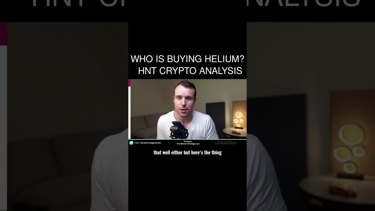 Who is buying Helium? ☢ HNT Crypto Analysis - YouTube