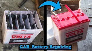 Dead Old Car Battery Complete Repairing and Refurbishment #battery #repairwork #refurbishment #car