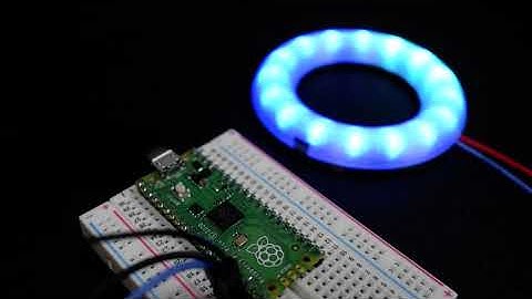 WS2812 Google Home e Amazon Alexa LED Emulator com Raspberry Pi Pico