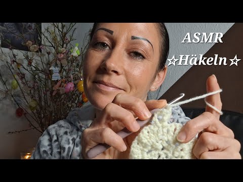 [ASMR] Heute wird gehäkelt🧶🪡Entspannung mit Knisterkerze, Häkelgeräuschen & meinen gehäkelten Werken