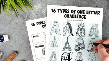 16 TYPES of ONE LETTER CHALLENGE!