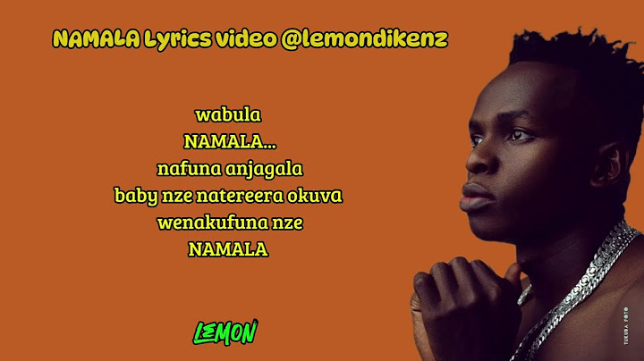 John Blaq - namala (lyrics @lemondikenz ) new