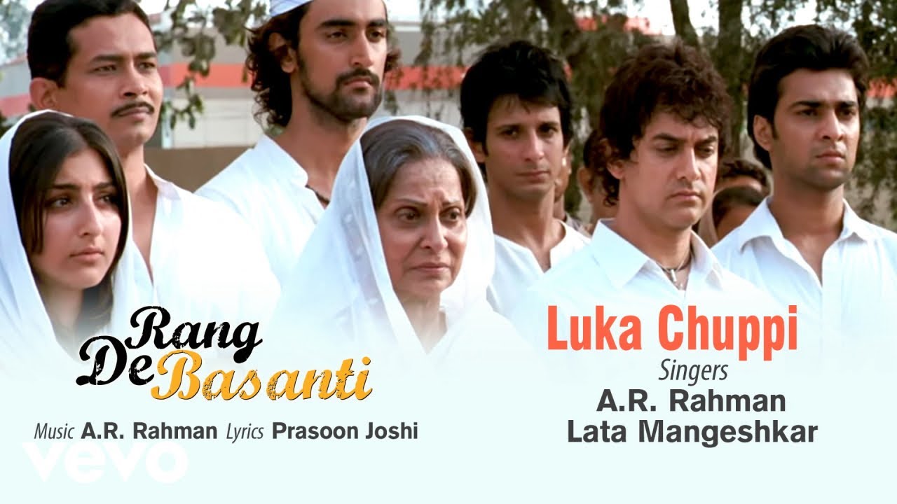 AR Rahman   Luka Chuppi Best Audio SongRang De BasantiAamir KhanLata MangeshkarSoha