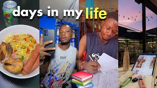 living alone diaries | first week of med school, lots of studying, cooking, shopping, 