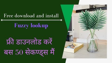 How to download and install Fuzzy Lookup in excel