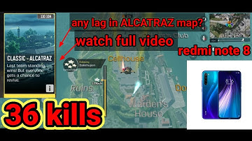 COD mobile ALCATRAZ MAP in season 11 BR gameplay || REDMI NOTE 8 || call of duty mobile || 36 kills