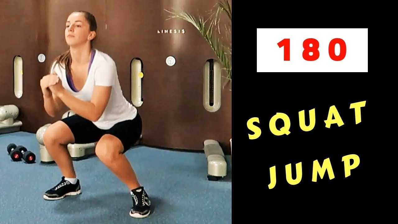 180 Squat Jump for Women workouts traduccion
